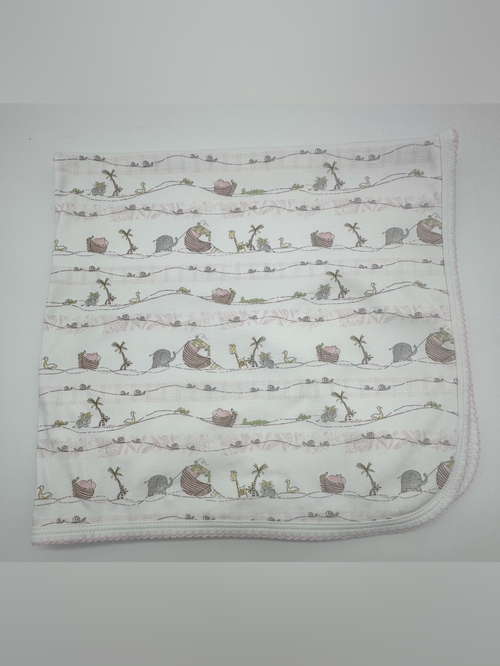 Kissy Kissy Double Layer Pima Cotton Noah Ark Swaddle Blanket